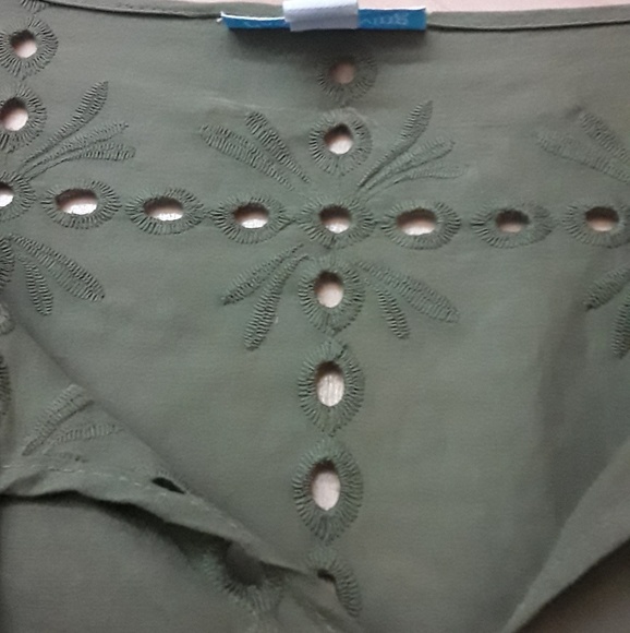 Country Living Boho Green Olive Dress Sz S - Picture 8 of 8